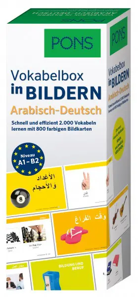 Vokabelbox, Vokabeln Deutsch Arabisch mit Bildern